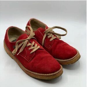 Lugz Red Leather Suede Men's Shoes Size 10.5